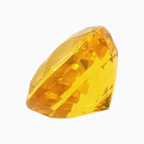 Natural orangy yellow sapphire gemstone