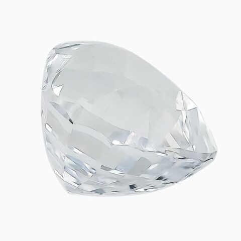 Natural near colorless sapphire gemstone