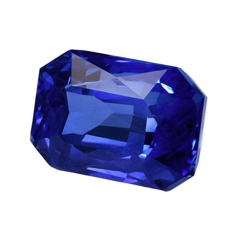 heated blue sapphire gemstone