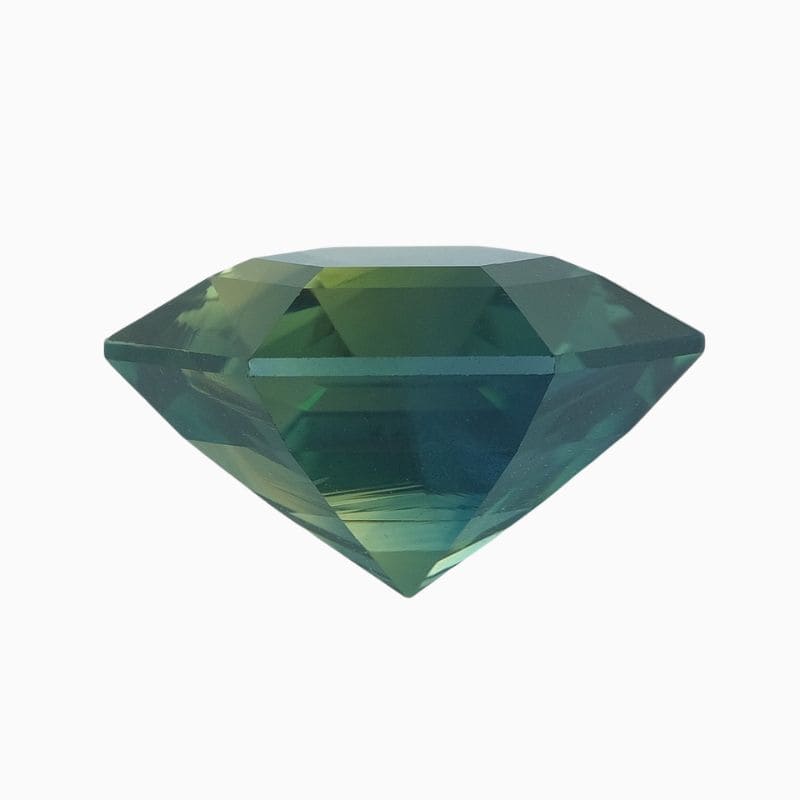 green-blue sapphire gemstone