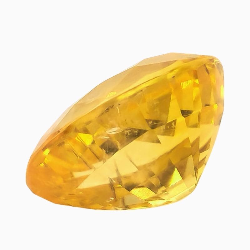 Natural yellow sapphire gemstone