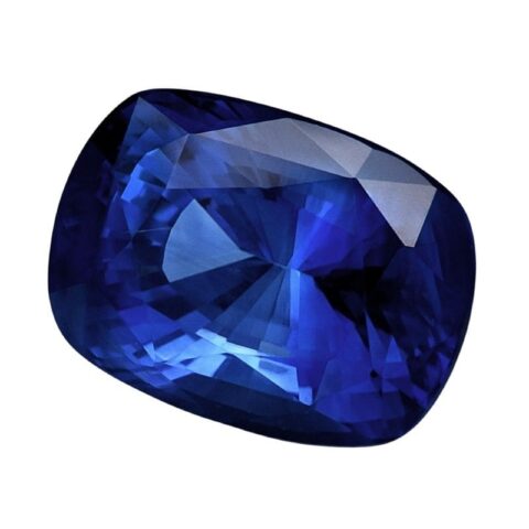 Natural heated blue sapphire gemstone