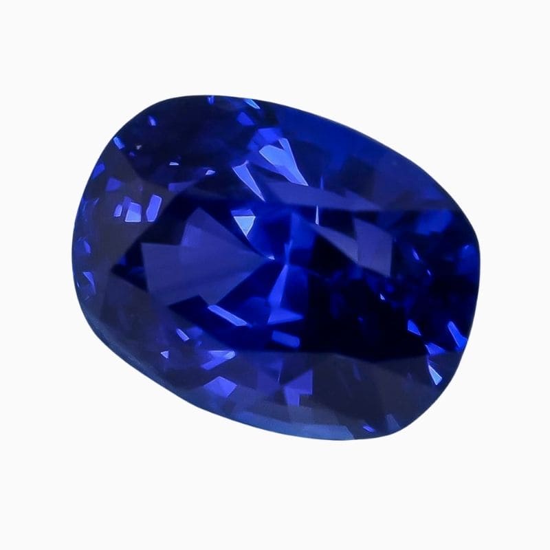 Natural blue sapphire gemstone