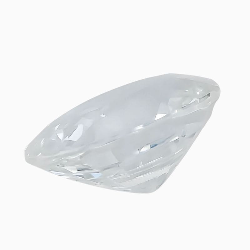 Natural white sapphire gemstone