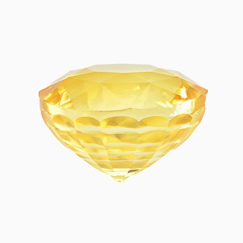 Natural yellow sapphire gemstone