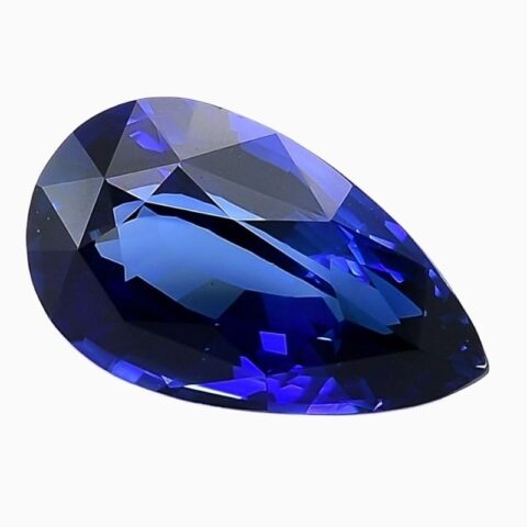 Natural heated blue sapphire gemstone
