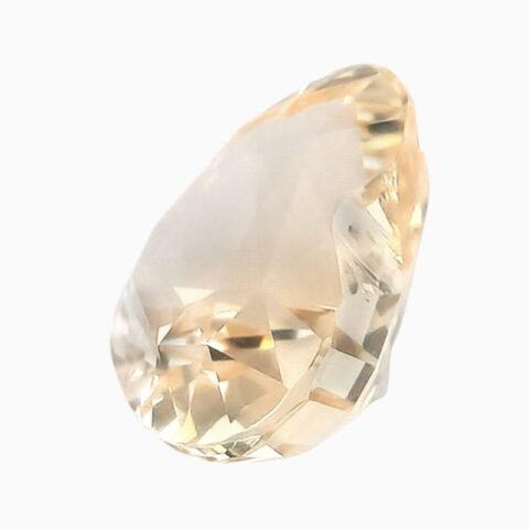 Natural yellow sapphire gemstone