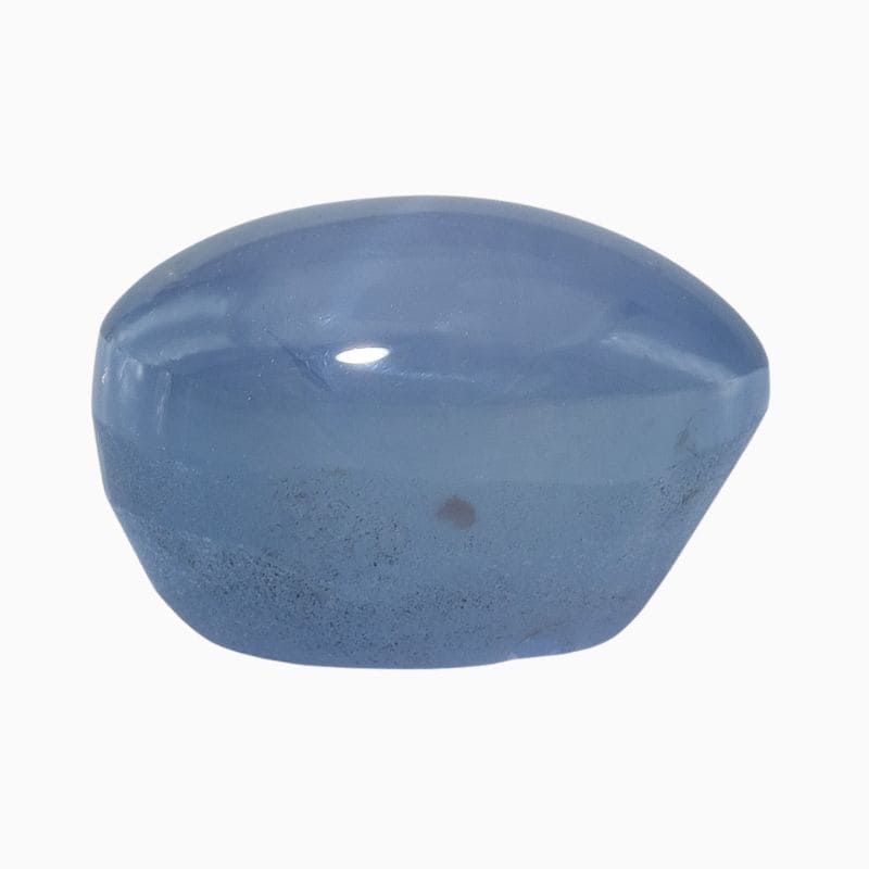 Natural blue gray star sapphire gemstone