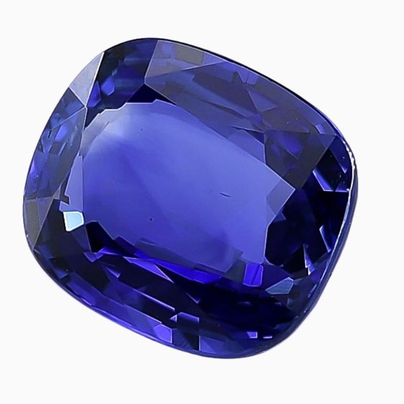 Natural blue sapphire gemstone