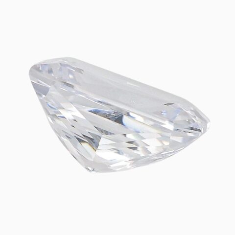 Natural colorless sapphire gemstone