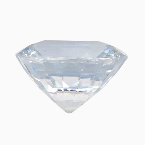 Natural near colorless sapphire gemstone