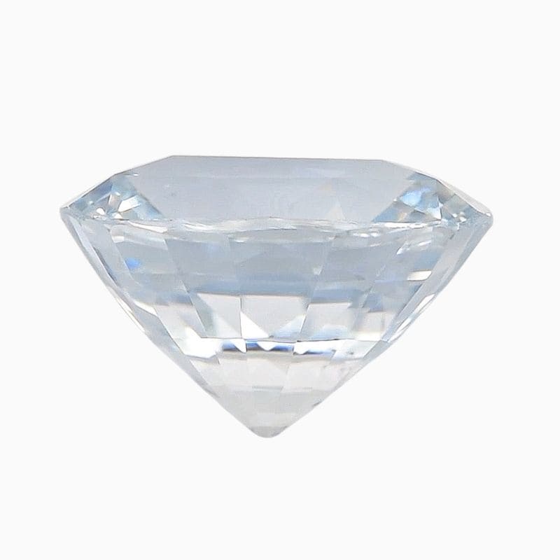 Natural near colorless sapphire gemstone
