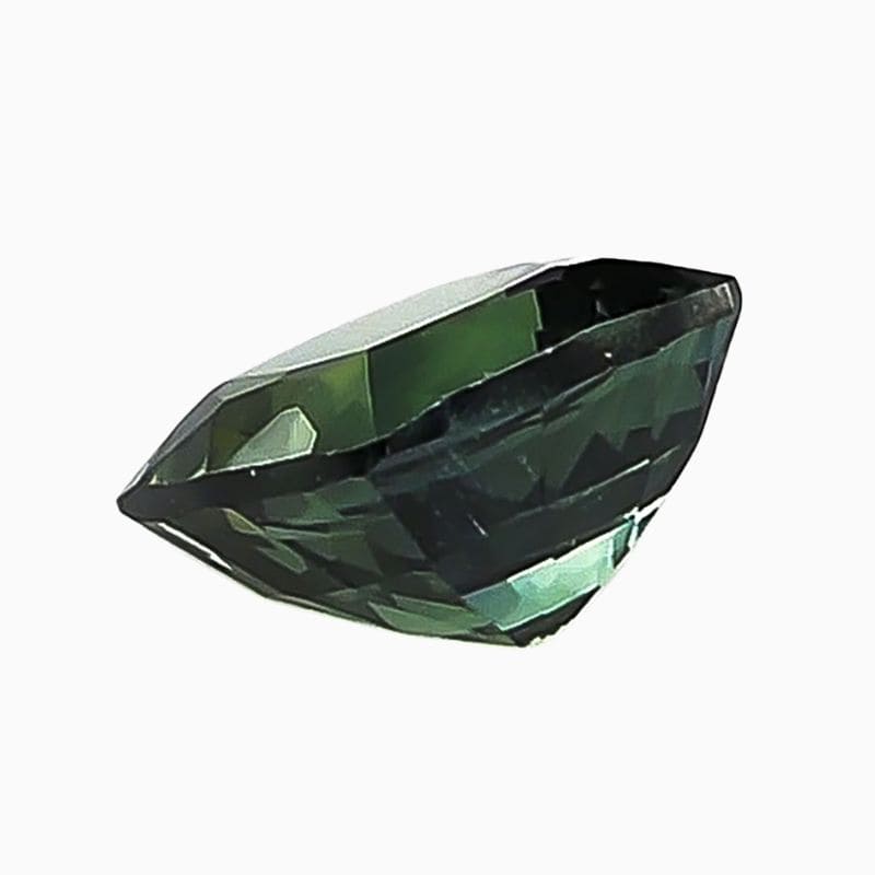 teal blue-green sapphire gemstone