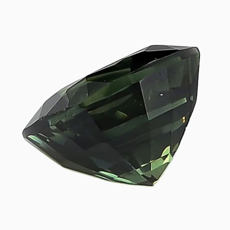 teal blue-green sapphire gemstone