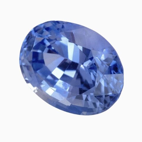 Natural light cornflower blue Ceylon sapphire
