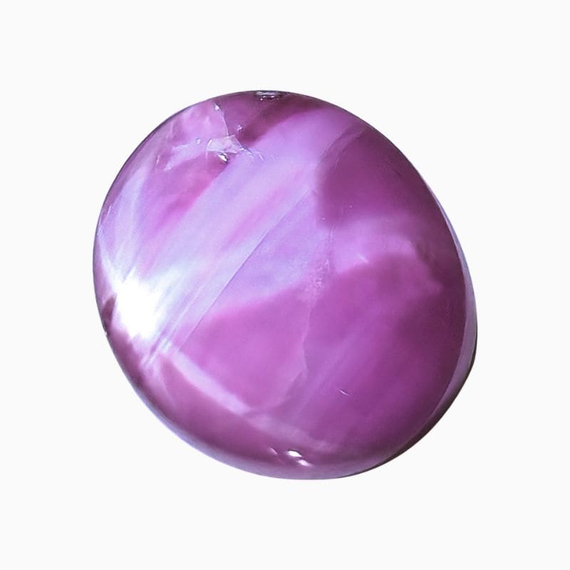 Natural purple star sapphire gemstone
