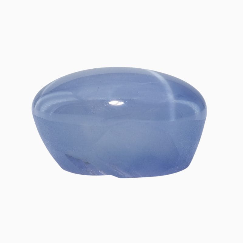 Natural gray blue star sapphire gemstone