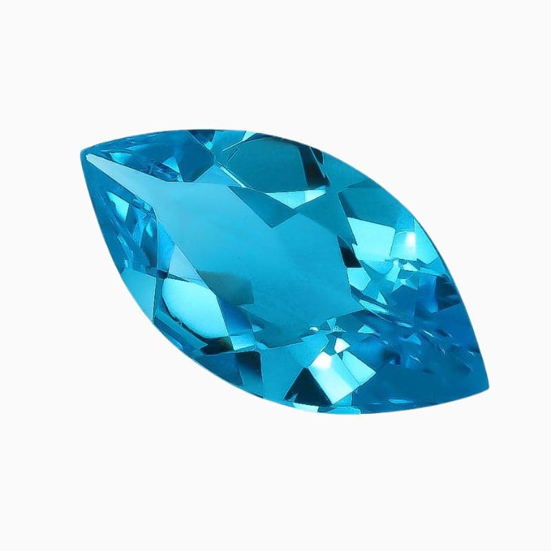 Natural Swiss blue topaz gemstone