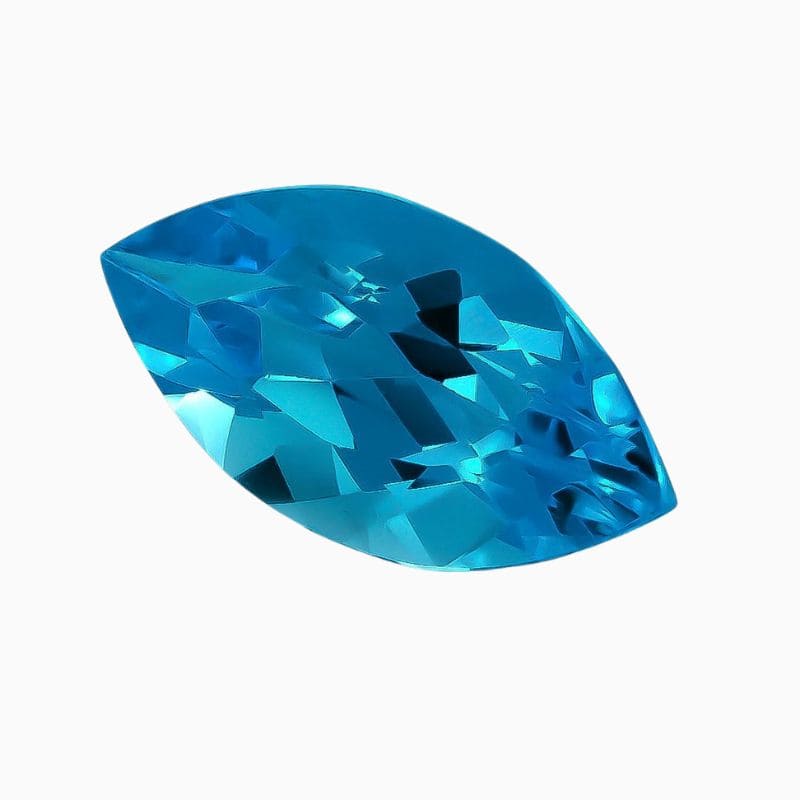 Natural Swiss blue topaz gemstone