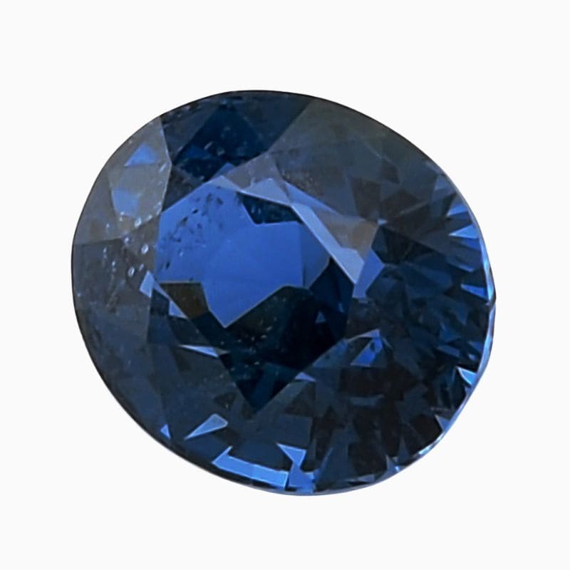 Natural cobalt blue spinel gemstone