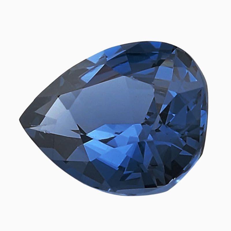 Natural cobalt blue spinel gemstone