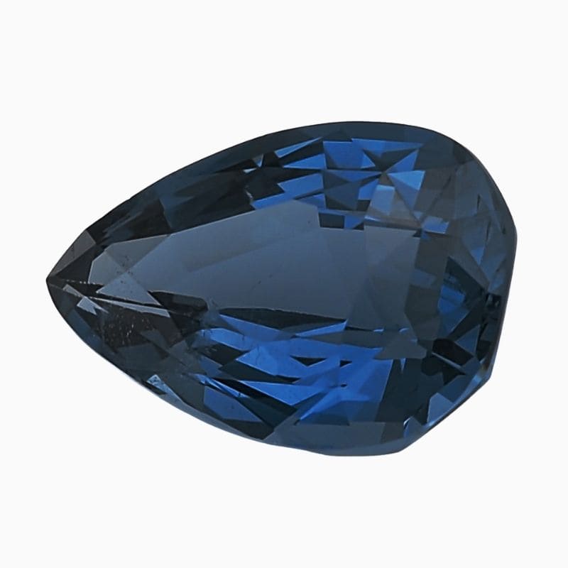 Natural cobalt blue spinel gemstone