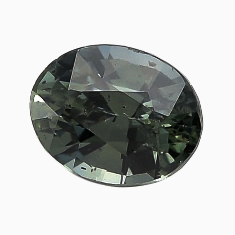 Natural teal blue-green sapphire gemstone