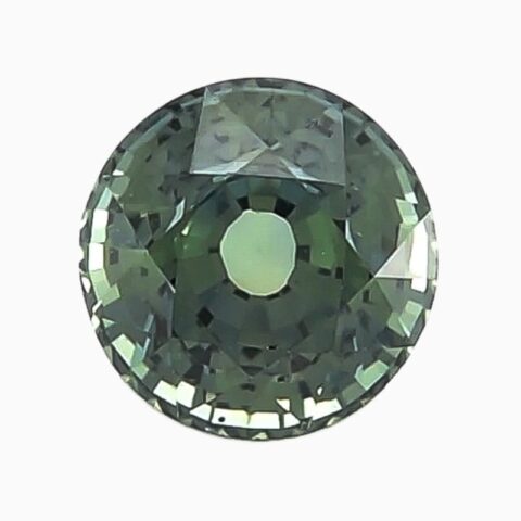 Natural teal blue-green sapphire gemstone