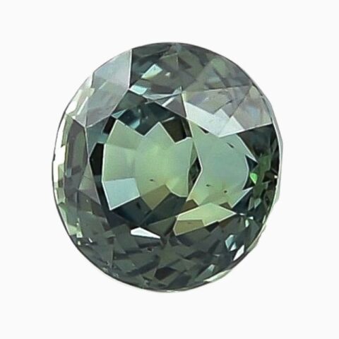 Natural teal blue-green sapphire gemstone