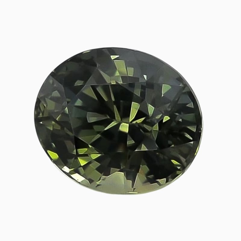 Natural teal blue-green sapphire gemstone