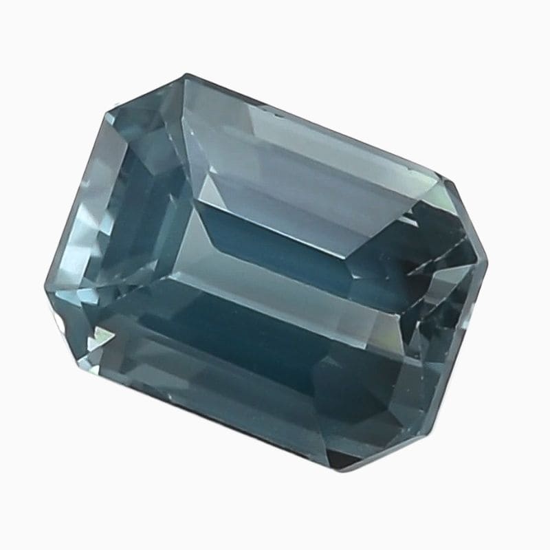 Natural teal blue-green sapphire gemstone