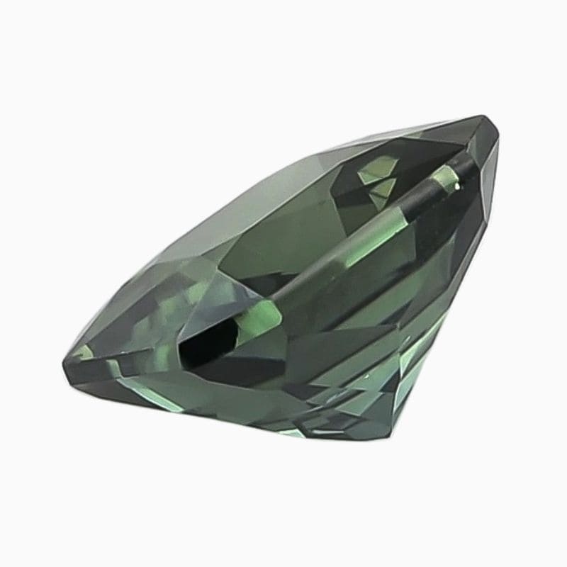 teal blue-green sapphire gemstone