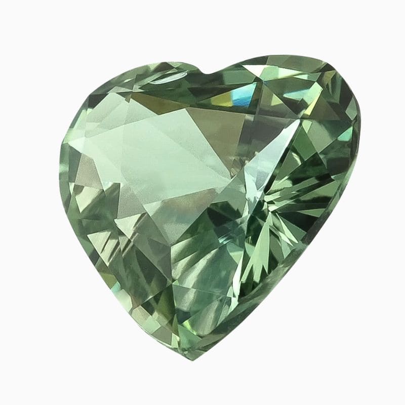 Natural teal bluish green sapphire gemstone