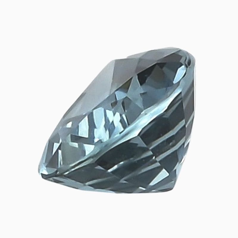 teal green-blue sapphire gemstone