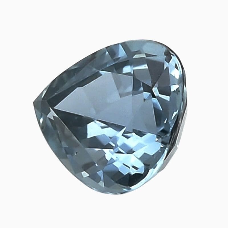 Natural teal green-blue sapphire gemstone