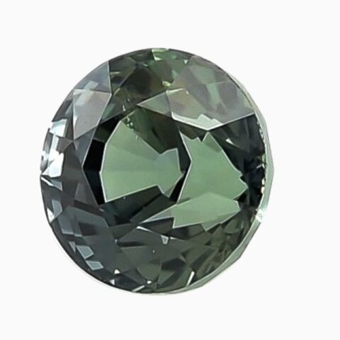 Natural teal green-blue sapphire gemstone