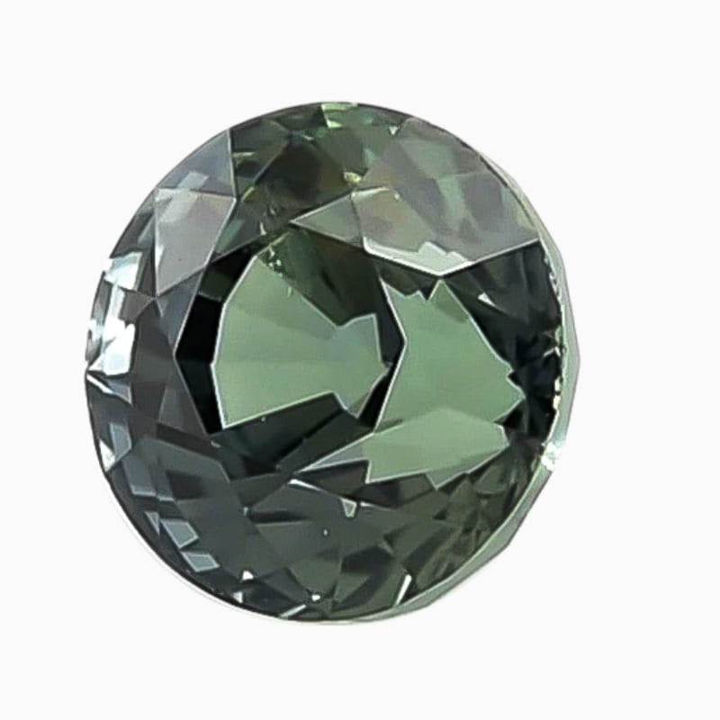 Natural teal green-blue sapphire gemstone