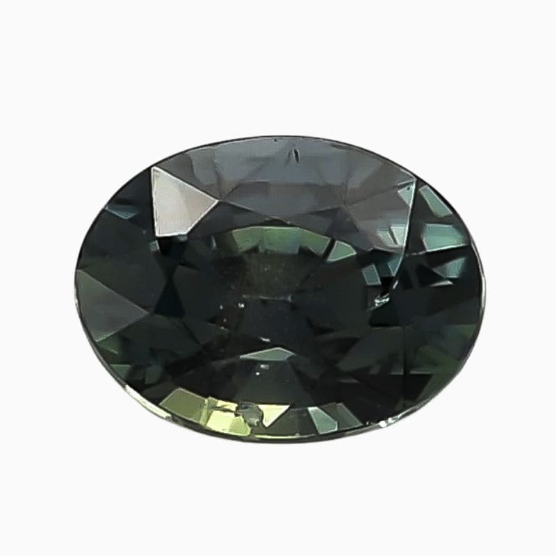 Natural teal green-blue sapphire gemstone