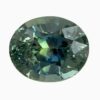Natural teal green-blue sapphire gemstone