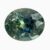 Natural teal green-blue sapphire gemstone