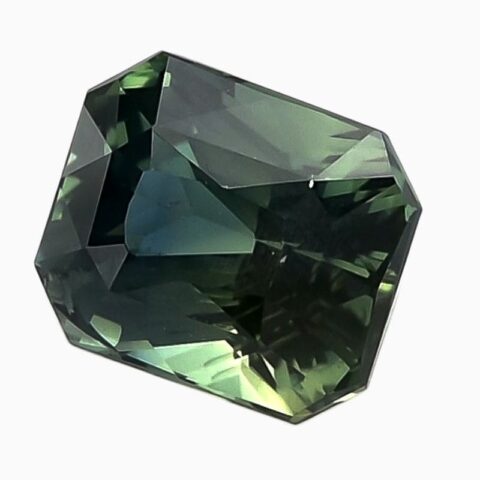 Natural unheated teal green sapphire gemstone