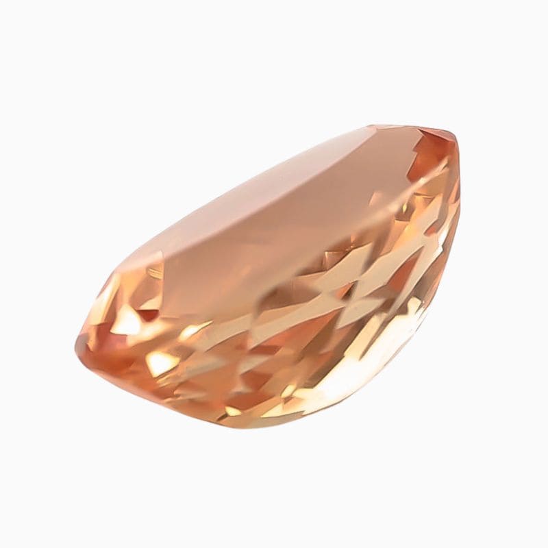 pinkish-orange imperial topaz gemstone