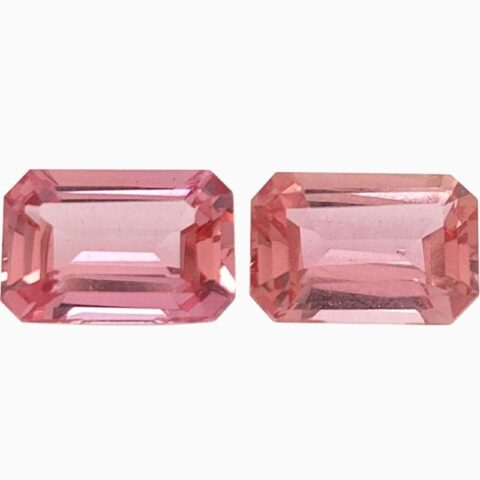 Natural imperial topaz matching pair