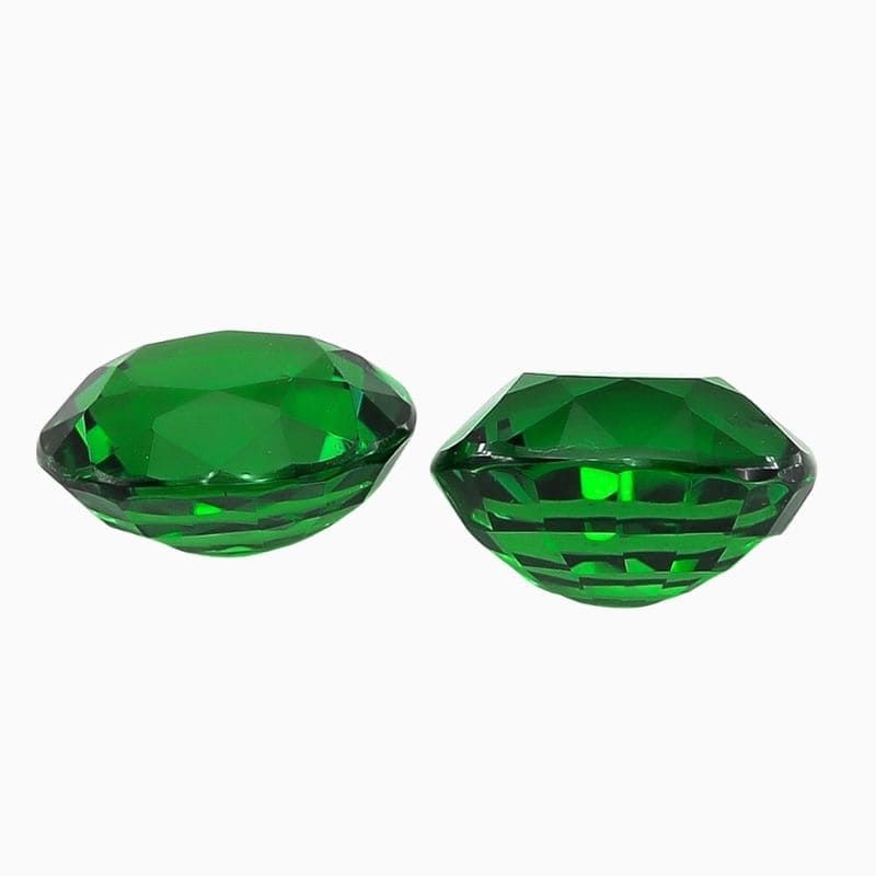 Natural fine gem tsavorite matching pair