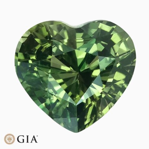 Natural unheated blue-green sapphire