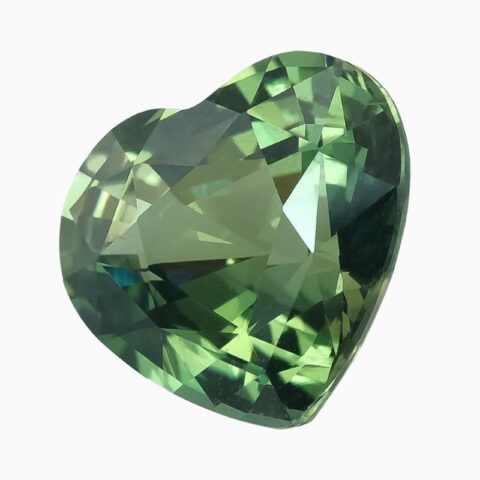 Natural unheated blue-green sapphire