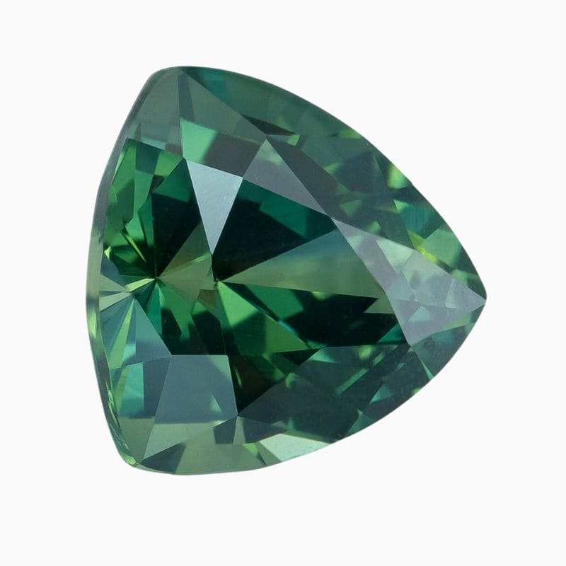 Natural unheated blue-green-yellow sapphire gemstone