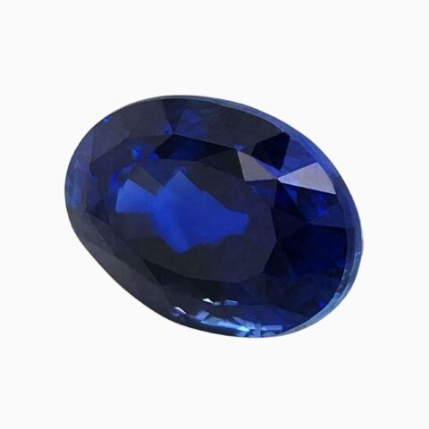 Natural blue sapphire gemstone