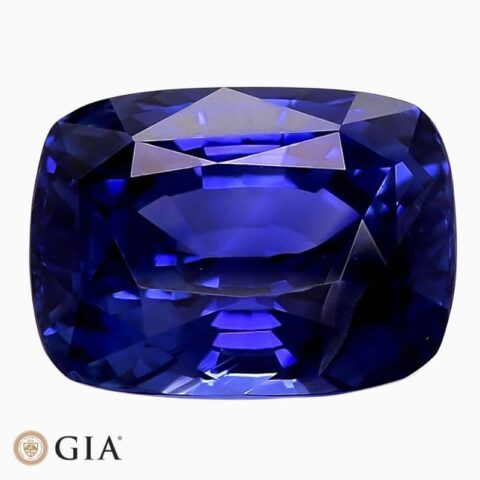 Natural extremely rare unheated blue sapphire gemstone
