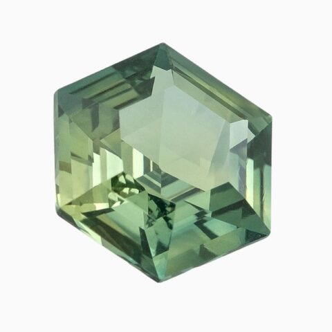 Natural unheated bluish green sapphire gemstone